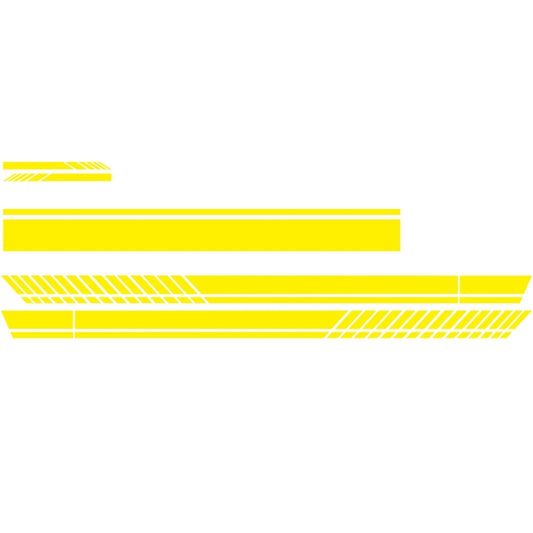 D-936 Stripe Pattern Car Modified Decorative Sticker(Yellow) - Decorative Sticker by buy2fix | Online Shopping UK | buy2fix