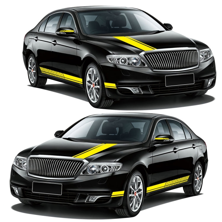 D-936 Stripe Pattern Car Modified Decorative Sticker(Yellow) - Decorative Sticker by buy2fix | Online Shopping UK | buy2fix