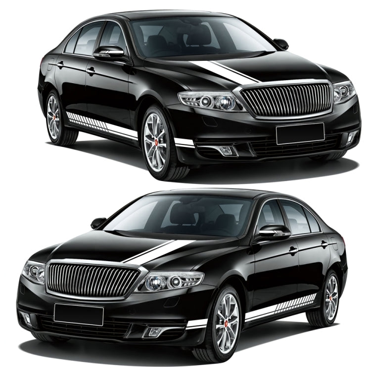 D-936 Stripe Pattern Car Modified Decorative Sticker(White) - Decorative Sticker by buy2fix | Online Shopping UK | buy2fix