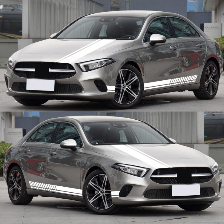 D-936 Stripe Pattern Car Modified Decorative Sticker(White) - Decorative Sticker by buy2fix | Online Shopping UK | buy2fix