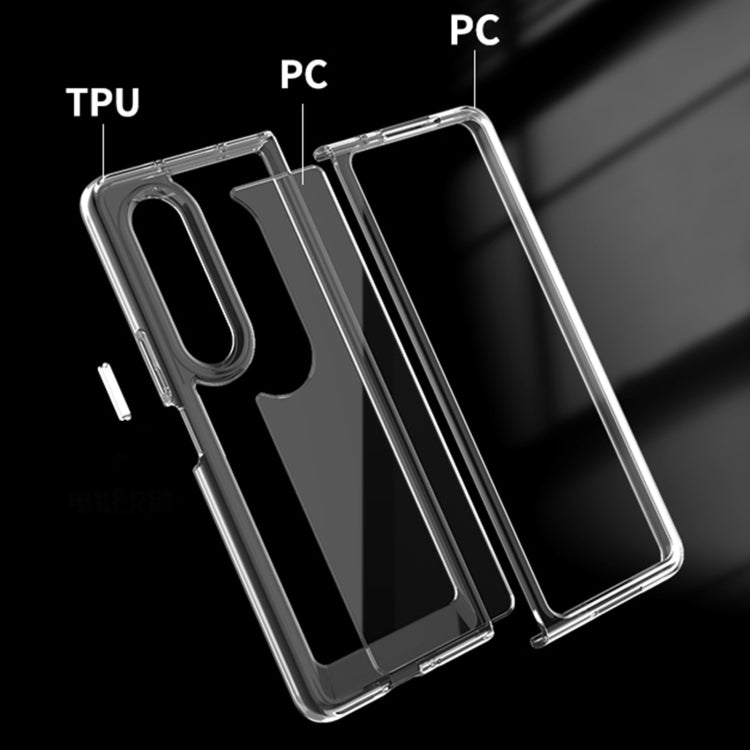 For Samsung Galaxy Z Fold4 Scratchproof TPU + PC Protective Case(Transparent) - Galaxy Z Fold4 5G Cases by buy2fix | Online Shopping UK | buy2fix