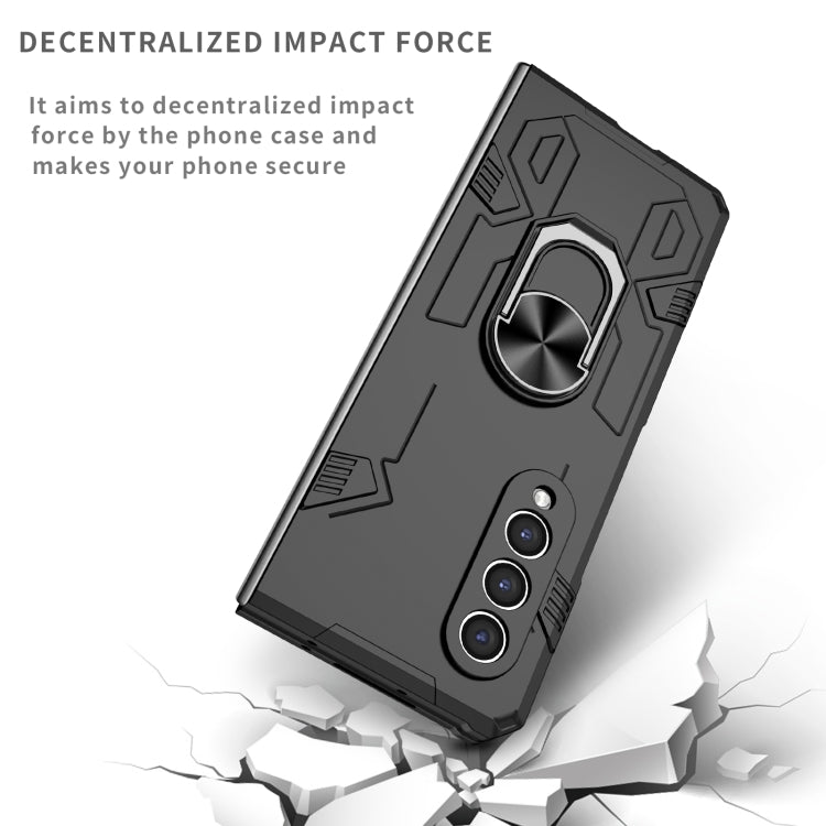 For Samsung Galaxy Z Fold4 Matte UV Shockproof Phone Case(Black) - Galaxy Z Fold4 5G Cases by buy2fix | Online Shopping UK | buy2fix