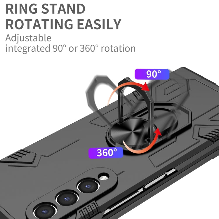 For Samsung Galaxy Z Fold4 Matte UV Shockproof Phone Case(Black) - Galaxy Z Fold4 5G Cases by buy2fix | Online Shopping UK | buy2fix