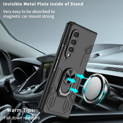 For Samsung Galaxy Z Fold4 Matte UV Shockproof Phone Case(Black) - Galaxy Z Fold4 5G Cases by buy2fix | Online Shopping UK | buy2fix