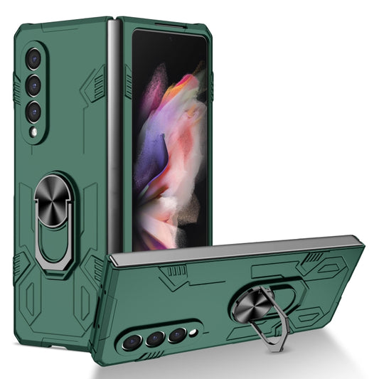 For Samsung Galaxy Z Fold4 Matte UV Shockproof Phone Case(Dark Green) - Galaxy Z Fold4 5G Cases by buy2fix | Online Shopping UK | buy2fix