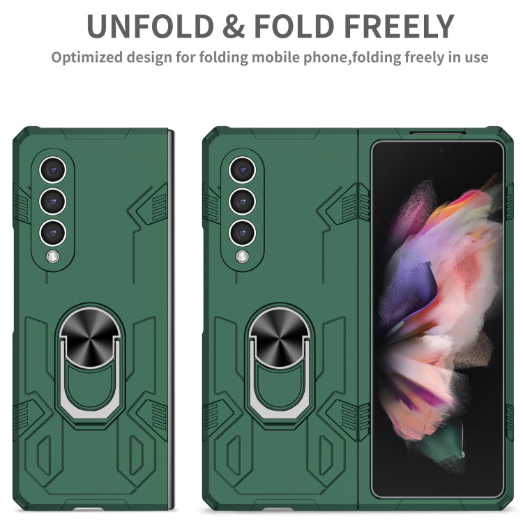 For Samsung Galaxy Z Fold4 Matte UV Shockproof Phone Case(Dark Green) - Galaxy Z Fold4 5G Cases by buy2fix | Online Shopping UK | buy2fix