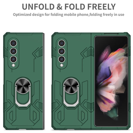 For Samsung Galaxy Z Fold4 Matte UV Shockproof Phone Case(Dark Green) - Galaxy Z Fold4 5G Cases by buy2fix | Online Shopping UK | buy2fix