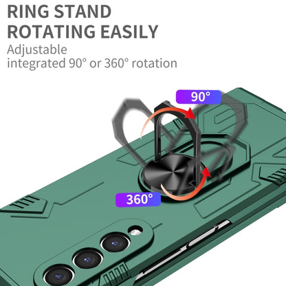 For Samsung Galaxy Z Fold4 Matte UV Shockproof Phone Case(Dark Green) - Galaxy Z Fold4 5G Cases by buy2fix | Online Shopping UK | buy2fix
