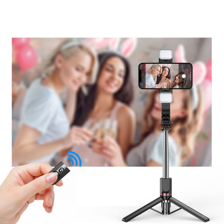 L13D Bluetooth Remote Control Detachable Fill Light Tripod Selfie Stick Phone Holder - Selfie Light by buy2fix | Online Shopping UK | buy2fix