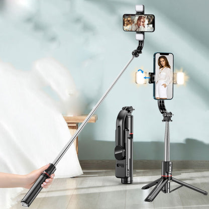 L13D Bluetooth Remote Control Detachable Fill Light Tripod Selfie Stick Phone Holder - Selfie Light by buy2fix | Online Shopping UK | buy2fix