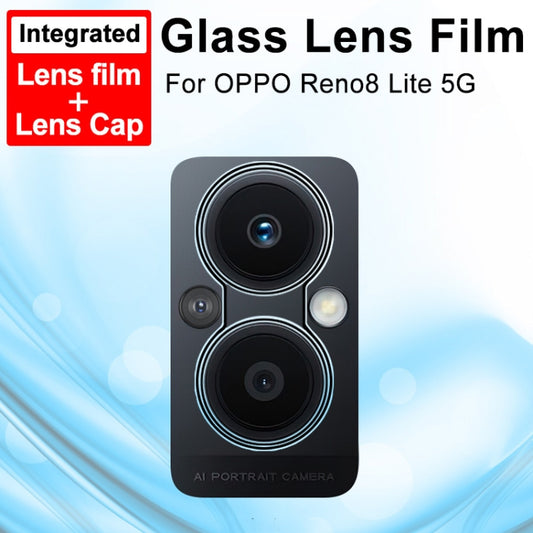 For OPPO Reno8 Lite 5G imak Integrated Rear Camera Lens Tempered Glass Film - For OPPO by imak | Online Shopping UK | buy2fix