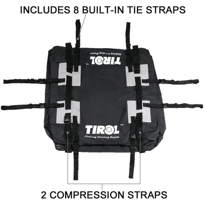TIROL T24528 15 Cubic Foot Car Universal Rainproof Roof Luggage Outdoor Camper Roof Bag - Roof Racks by buy2fix | Online Shopping UK | buy2fix