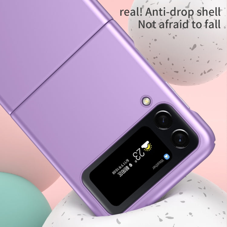 For Samsung Galaxy Z Flip4 Skin Feel Folding Phone Case with Drawstring Key Chain(Green) - Galaxy Z Flip4 5G Cases by buy2fix | Online Shopping UK | buy2fix