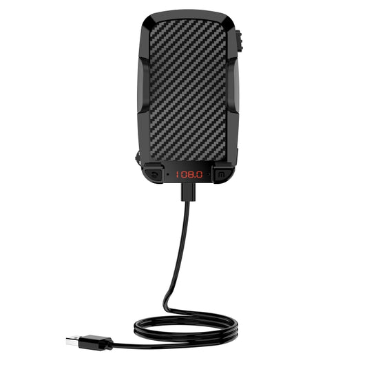 C1 Car Bluetooth 5.0 MP3 Player FM Transmitter Air Outlet Phone Holder - Car MP3 & MP4 & MP5 by buy2fix | Online Shopping UK | buy2fix