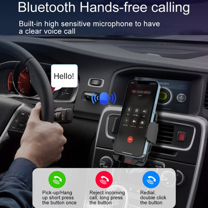 C1 Car Bluetooth 5.0 MP3 Player FM Transmitter Air Outlet Phone Holder - Car MP3 & MP4 & MP5 by buy2fix | Online Shopping UK | buy2fix