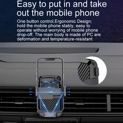 C1 Car Bluetooth 5.0 MP3 Player FM Transmitter Air Outlet Phone Holder - Car MP3 & MP4 & MP5 by buy2fix | Online Shopping UK | buy2fix