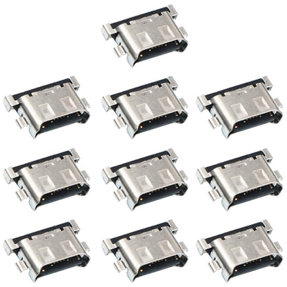 For Samsung Galaxy F41 10pcs Charging Port Connector - Tail Connector by buy2fix | Online Shopping UK | buy2fix