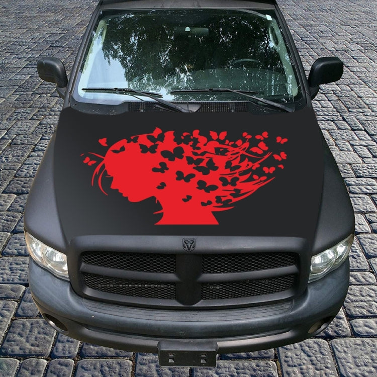 D-956 Butterfly Girl Pattern Car Modified Decorative Sticker(Red) - Decorative Sticker by buy2fix | Online Shopping UK | buy2fix