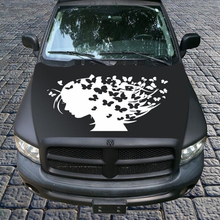 D-956 Butterfly Girl Pattern Car Modified Decorative Sticker(White) - Decorative Sticker by buy2fix | Online Shopping UK | buy2fix