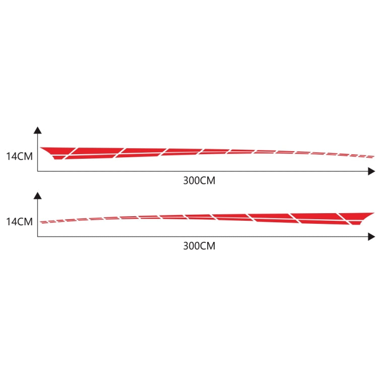 2 PCS/Set D-961 Checkered Flag Pattern Car Modified Decorative Sticker(Red) - Decorative Sticker by buy2fix | Online Shopping UK | buy2fix