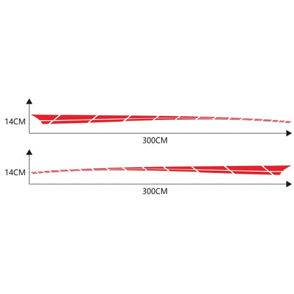 2 PCS/Set D-961 Checkered Flag Pattern Car Modified Decorative Sticker(Red) - Decorative Sticker by buy2fix | Online Shopping UK | buy2fix