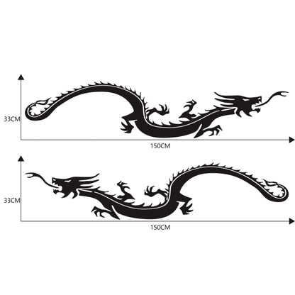 2 PCS/Set D-965 Dragon Pattern Car Modified Decorative Sticker(Black) - Decorative Sticker by buy2fix | Online Shopping UK | buy2fix