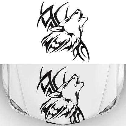 D-967 Wolf Tribe Pattern Car Modified Decorative Sticker(Black) - Decorative Sticker by buy2fix | Online Shopping UK | buy2fix