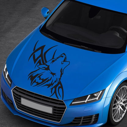 D-967 Wolf Tribe Pattern Car Modified Decorative Sticker(Black) - Decorative Sticker by buy2fix | Online Shopping UK | buy2fix