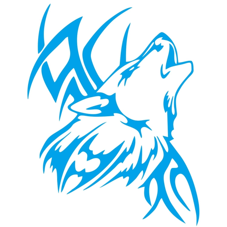 D-967 Wolf Tribe Pattern Car Modified Decorative Sticker(Blue) - Decorative Sticker by buy2fix | Online Shopping UK | buy2fix