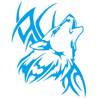 D-967 Wolf Tribe Pattern Car Modified Decorative Sticker(Blue) - Decorative Sticker by buy2fix | Online Shopping UK | buy2fix
