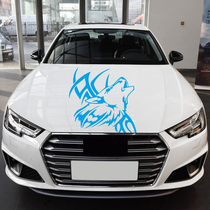 D-967 Wolf Tribe Pattern Car Modified Decorative Sticker(Blue) - Decorative Sticker by buy2fix | Online Shopping UK | buy2fix