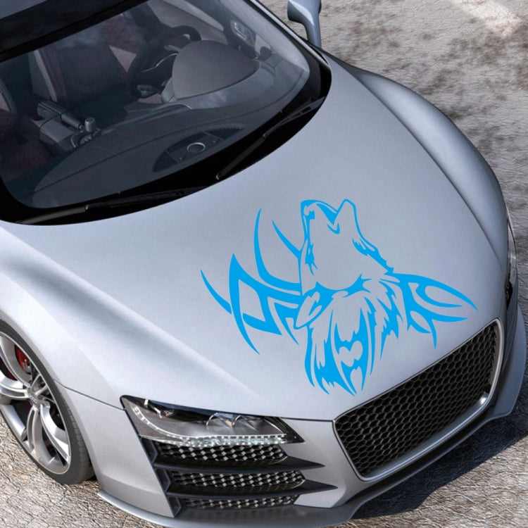 D-967 Wolf Tribe Pattern Car Modified Decorative Sticker(Blue) - Decorative Sticker by buy2fix | Online Shopping UK | buy2fix