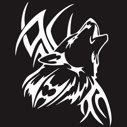 D-967 Wolf Tribe Pattern Car Modified Decorative Sticker(White) - Decorative Sticker by buy2fix | Online Shopping UK | buy2fix