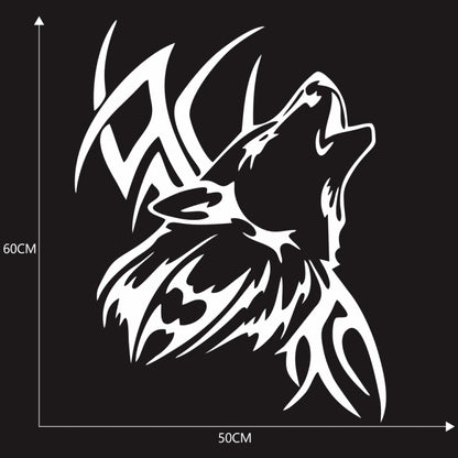 D-967 Wolf Tribe Pattern Car Modified Decorative Sticker(White) - Decorative Sticker by buy2fix | Online Shopping UK | buy2fix