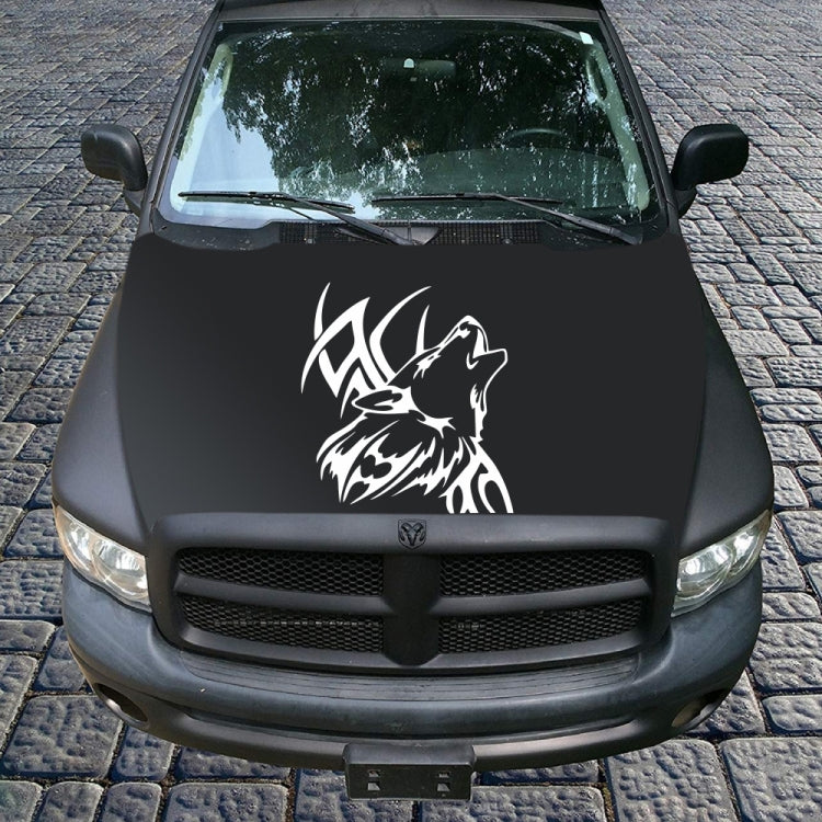 D-967 Wolf Tribe Pattern Car Modified Decorative Sticker(White) - Decorative Sticker by buy2fix | Online Shopping UK | buy2fix