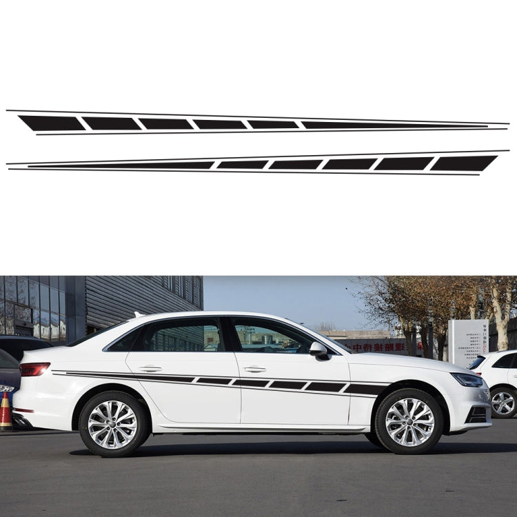 2 PCS/Set D-970 Checkered Flag Pattern Car Modified Decorative Sticker(Black) - Decorative Sticker by buy2fix | Online Shopping UK | buy2fix