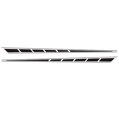 2 PCS/Set D-970 Checkered Flag Pattern Car Modified Decorative Sticker(Black) - Decorative Sticker by buy2fix | Online Shopping UK | buy2fix