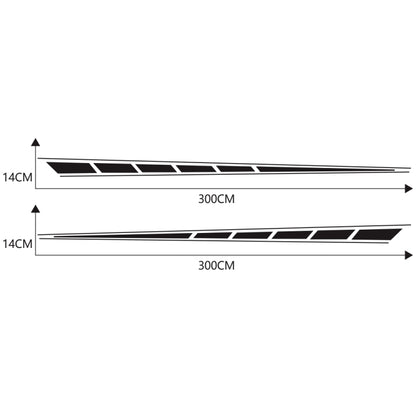 2 PCS/Set D-970 Checkered Flag Pattern Car Modified Decorative Sticker(Black) - Decorative Sticker by buy2fix | Online Shopping UK | buy2fix