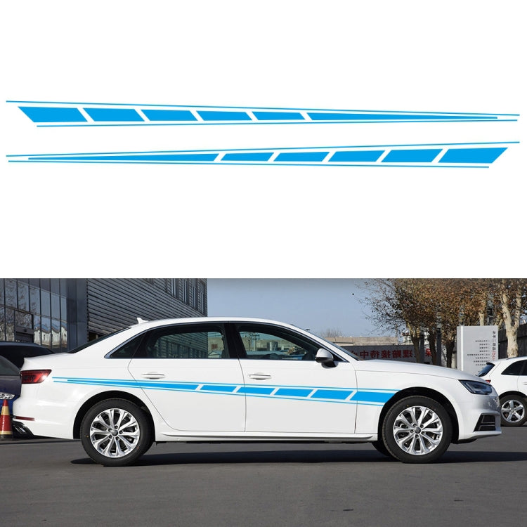 2 PCS/Set D-970 Checkered Flag Pattern Car Modified Decorative Sticker(Blue) - Decorative Sticker by buy2fix | Online Shopping UK | buy2fix