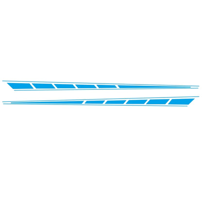 2 PCS/Set D-970 Checkered Flag Pattern Car Modified Decorative Sticker(Blue) - Decorative Sticker by buy2fix | Online Shopping UK | buy2fix