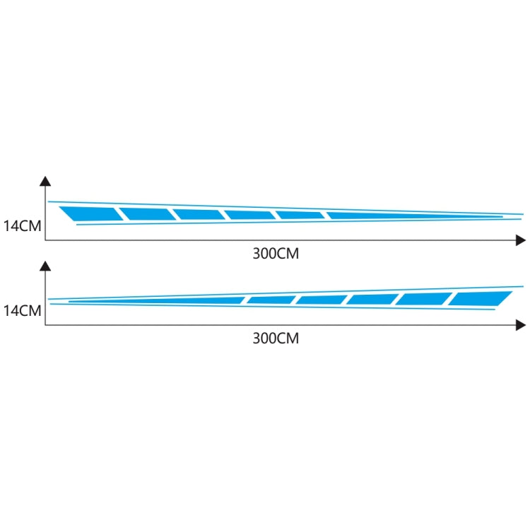 2 PCS/Set D-970 Checkered Flag Pattern Car Modified Decorative Sticker(Blue) - Decorative Sticker by buy2fix | Online Shopping UK | buy2fix