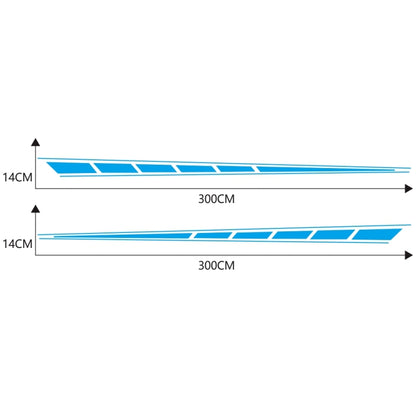 2 PCS/Set D-970 Checkered Flag Pattern Car Modified Decorative Sticker(Blue) - Decorative Sticker by buy2fix | Online Shopping UK | buy2fix