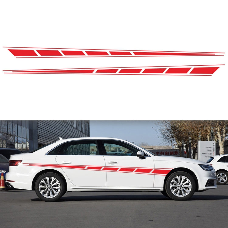 2 PCS/Set D-970 Checkered Flag Pattern Car Modified Decorative Sticker(Red) - Decorative Sticker by buy2fix | Online Shopping UK | buy2fix