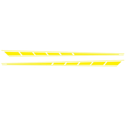 2 PCS/Set D-970 Checkered Flag Pattern Car Modified Decorative Sticker(Yellow) - Decorative Sticker by buy2fix | Online Shopping UK | buy2fix