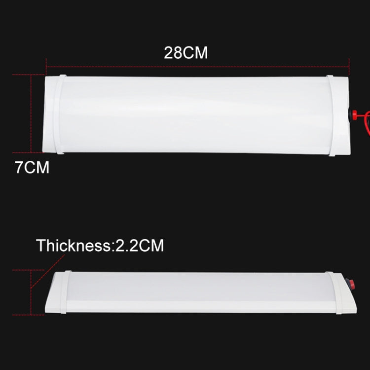 2 PCS ZS-3330 Truck LED Inside Reading Light Car Cabin Light Bar, Voltage:DC24V(White Light) - Instrument Lights by buy2fix | Online Shopping UK | buy2fix
