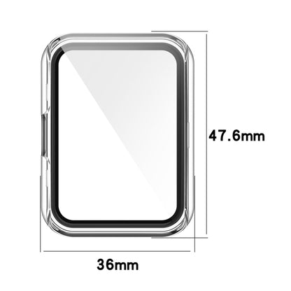 For Huawei Watch Fit 2 / Fit 2 Active PC + Tempered Glass Integrated Watch Case(Pink) by buy2fix