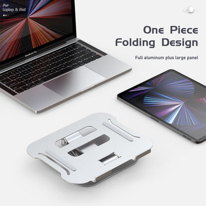 R-JUST BJ01-02 360 Degrees Rotation Laptop Lifting Bracket(Silver) - Laptop Stand by R-JUST | Online Shopping UK | buy2fix