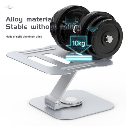 R-JUST BJ01-02 360 Degrees Rotation Laptop Lifting Bracket(Silver) - Laptop Stand by R-JUST | Online Shopping UK | buy2fix