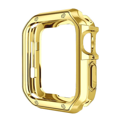 TPU Frame Watch Case For Apple Watch Series 9 / 8 / 7 45mm(Gold) by buy2fix