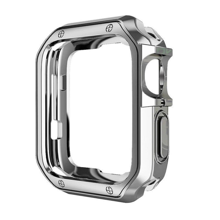 TPU Frame Watch Case For Apple Watch Series 9 / 8 / 7 45mm(Silver) by buy2fix
